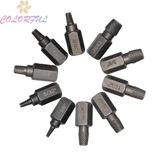 【COLORFUL】Nut Removal Tool 10pcs Black High Hardness Multiple Sizes Pollution-Free