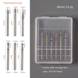 Fantastictrip 6 ชิ้น / เซต หัวเจียรเพชร หัวเจียรขัดเล็บไฟฟ้า เครื่องมือทําเล็บมือ หนังกําพร้า ขัดเล็บ ดอกสว่าน อุปกรณ์แฟชั่น