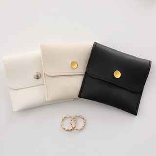 PU Leather Jewelry Bag Pouch For Necklace Ring Bracelet Earrings Storage Bag Women Travel Portable Jewelry Organizer