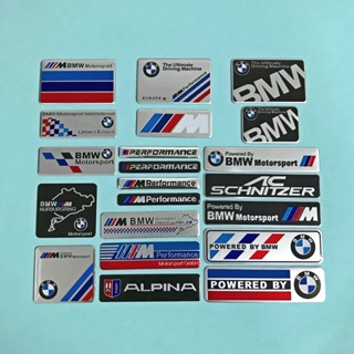 สติกเกอร์โลหะ ลายตราสัญลักษณ์ ป้องกันรอยขีดข่วน สําหรับ BMW M Power M6 M8 E36 E39 E46 E90 E60 F10 F30 F20 G20 G30 E53 E85 E70 E84 F48 F15 G01