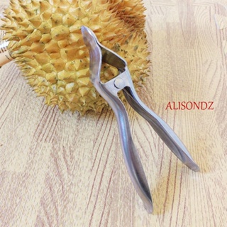 ALISONDZ ที่เปิดผลไม้ ทุเรียน|เคสป้องกันสนิม ลายทุเรียน|คลิปหนีบผลไม้ สเตนเลส แบบหนา สําหรับร้านผลไม้