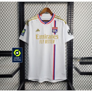 เสื้อกีฬาแขนสั้น ลายทีม Lyon 23 24 OL ไซซ์ S - 4XL สามารถเพิ่มชื่อ และหมายเลขได้