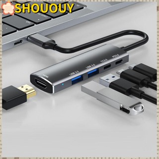 SHOUOUY ฮับ USB 3.0 5 in 1 สําหรับชาร์จ PD