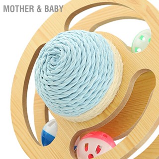 Mother &amp; Baby Cat Scratcher Toy นวัตกรรม Planet Turntable กรงเล็บบดต้านทานการขีดข่วน Double Side Sisal Kitten Scratching Ball