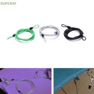 Superaf ใหม่ ขายดี สายเคเบิ้ลล็อกตัว U ขนาด 200 ซม. x 2.5 มม. สําหรับรถจักรยาน สกูตเตอร์