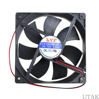 Utake ตลับลูกปืนคู่ CPU ขนาด 12x12x2 5 ซม. สําหรับ DC 12V 0 25A DC Brushless Cooling Exh