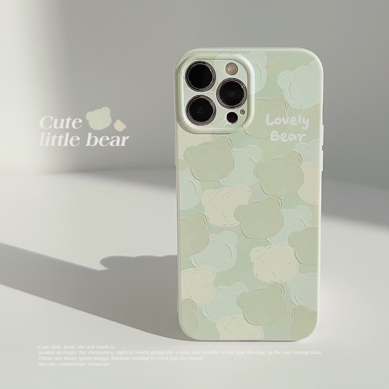 Little Bear เคสไอโฟน11 13 16 pro max เคสโทรศัพท์ เคสไอโฟน15 15 pro max 16 14 pro max 16 pro เคส iphone 12 14 13 pro max 15 plus 12 pro max 15pro 11 pro max 13 pro 14 pro 14 plus 12 pro กันกระแทก น่ารัก