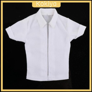 [Kokiya] เสื้อเชิ้ตแขนสั้น แฮนด์เมด ขนาดเล็ก 6 นิ้ว สําหรับตุ๊กตา 1/12