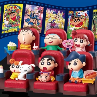 [ของแท้] ตุ๊กตาฟิกเกอร์ Crayon Shin-Chan Kasugabu Cinema Xiaokui Xiaobai ของขวัญ สําหรับตกแต่ง