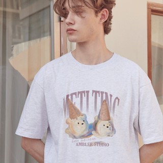 เมย์1  [Ambler] - เสื้อยืด UNISEX Over fi 2023 S/S Collecion (Ice Cream - AS1021)