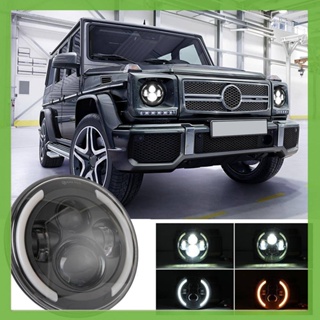 ไฟหน้า LED 200W ทรงกลม ขนาด 7 นิ้ว สําหรับ Jeep Wrangler JK TJ LJ