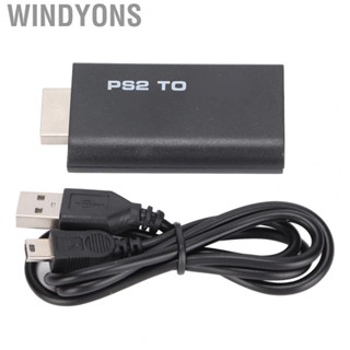 Windyons ForPS2 ToHDMI Converter 3.5 Mm Stereo Video AV Signal Adapter For