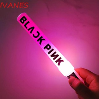 Ivanes แท่งไฟ LED พลาสติก เรืองแสง Blackpink สีชมพู สําหรับแฟนคลับ