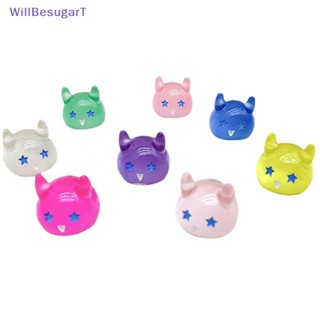 [WillBesugarT] ตุ๊กตามอนสเตอร์เรืองแสง ขนาดเล็ก สําหรับตกแต่งรถยนต์ 2 ชิ้น