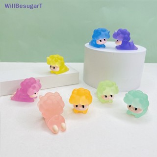 [WillBesugarT] ตุ๊กตาฟิกเกอร์เรืองแสง ขนาดเล็ก ของเล่นสําหรับตกแต่งบ้าน สวน 1 ชิ้น