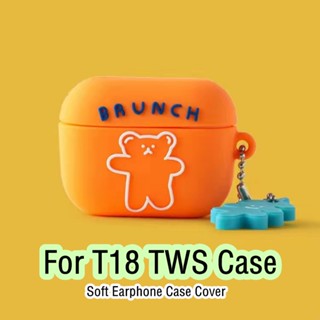 【จัดส่งรวดเร็ว】เคสหูฟัง แบบนิ่ม ลายการ์ตูน สําหรับ T18 TWS T18 TWS