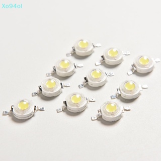 Xo94ol ลูกปัด LED SMD 1W สีขาวบริสุทธิ์ 10 ชิ้น