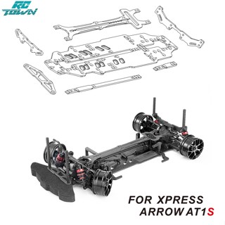 Rctown โครงรถบังคับ คาร์บอนไฟเบอร์ อุปกรณ์เสริม สําหรับอัพเกรดรถบังคับ Xpress Arrow At1s 1:10