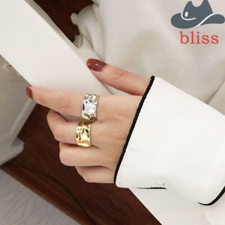 BLISS แหวนนิ้วหัวแม่มือ เว้าเว้า ไม่สม่ําเสมอ เครื่องประดับแฟชั่น