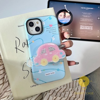 For เคสไอโฟน 14 Pro Max [Detachable Two-piece Car Pop Grip] เคส Phone Case For iPhone 14 Pro Max Plus 13 12 11 For เคสไอโฟน11 Ins Korean Style Retro Classic Couple Shockproof Protective TPU Cover Shell