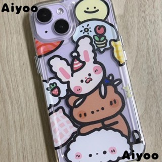 เคสโทรศัพท์มือถือแบบนิ่ม กันกระแทก ลายกระต่ายน้อย สําหรับ Iphone XR 11 13 12 Promax 14Pro 78 G3RQ