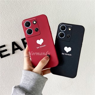 พร้อมส่ง เคสโทรศัพท์มือถือ ซิลิโคน TPU นิ่ม ผิวด้าน บางมาก กันกระแทก กันรอยนิ้วมือ ลายหัวใจ สําหรับ Infinix Note 30 VIP