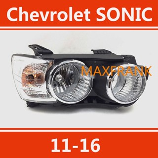 Chevrolet SONIC 11-16 HEADLAMP/HEADLIGHT/LENS HEAD LAMP/FRONT LIGHT/HEADLAMP COVERไฟหน้า​ /เลนส์ไฟหน้า/ไฟหน้าสําหรับ/ไฟท้าย/ฝาครอบไฟหน้า / ฝาครอบไฟหน้าตรงรุ่น สำหรับ / ฝาครอบไฟหน้าสําหรับ / ฝาครอบเลนส์ไฟหน้า รถยนต์สําหรับ / เลนส์ไฟหน้า