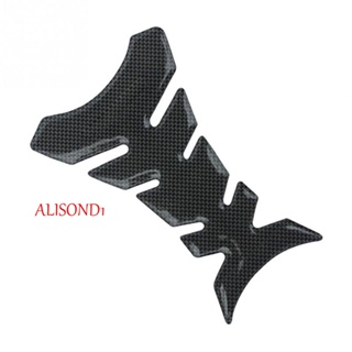 ALISOND1 สติกเกอร์คาร์บอนไฟเบอร์ สีดํา สําหรับติดฝาถังน้ํามันเชื้อเพลิงรถยนต์