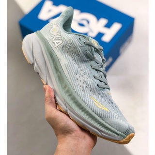 Hoka ONE ONE Clifton 9 รองเท้าผ้าใบลําลอง พื้นหนา เบาพิเศษ ระบายอากาศ สําหรับผู้ชาย ผู้หญิง เหมาะกับการวิ่ง ไซซ์ 36-45 INTC