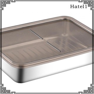 [Hatel] Food Storage Container with Lid Snack Prep Containers Freezer Bread Box Portable Rectangle Fridge Organizer for Picnic, Travel, Office