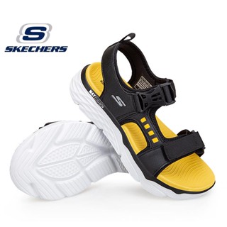 Skechers_ MAX CUSHION รองเท้าแตะลําลอง ขนาดใหญ่ สําหรับผู้ชาย เหมาะกับการเล่นกีฬา ไซซ์ 40-45