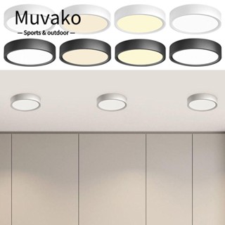 MUVAKO โคมไฟเพดาน แบบบางพิเศษ สีขาวอบอุ่น