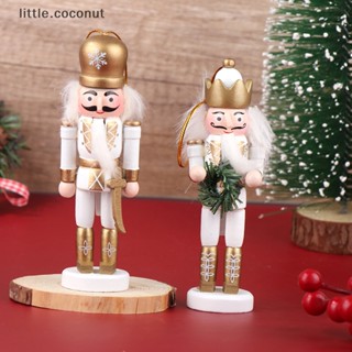 [little.coconut] จี้ตุ๊กตาทหารแครกเกอร์ 12 ซม. สําหรับตกแต่งบ้าน คริสต์มาส 1 ชิ้น