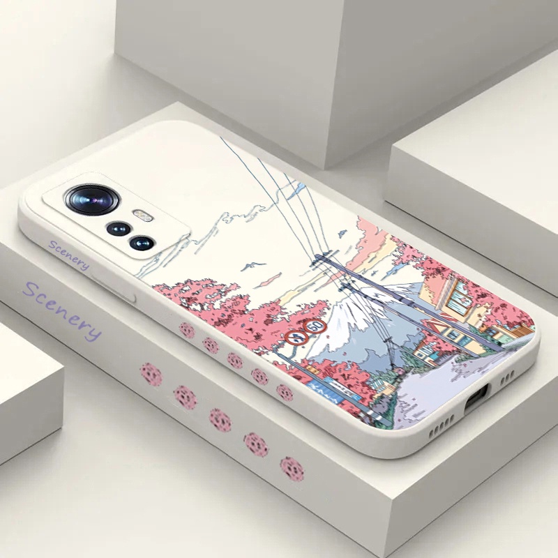 เคสโทรศัพท์มือถือ ปิดด้านหลัง ลายอนิเมะ ทิวทัศน์ พระอาทิตย์ตก สําหรับ Xiaomi Poco F5 F3 X4 X5 X3 Pro Mi 11 Lite 12T 11T Pro 12 13 Lite Redmi Note 12 Pro Plus 11 10 Pro Redmi 10C
