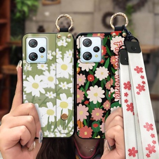 Anti-knock Wristband Phone Case For Blackview A53/A53 Pro Dirt-resistant painting flowers sunflower Lanyard Waterproof