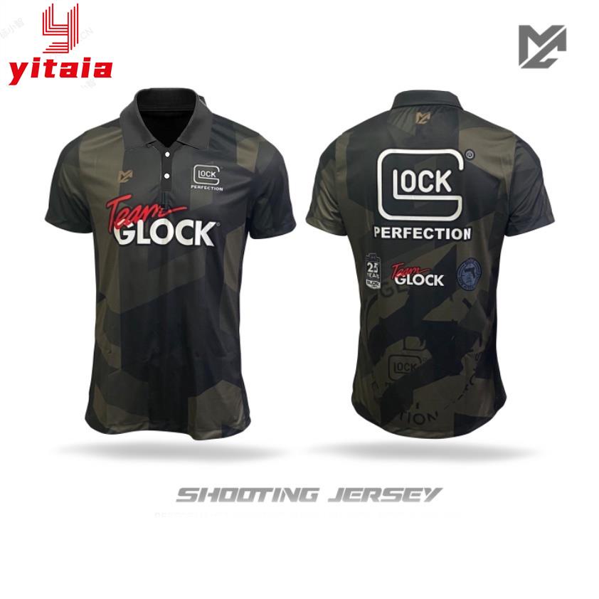 (yitaia.th) Max Custom Jersey เสื้อยิงปืน GLOCK ลายพราง