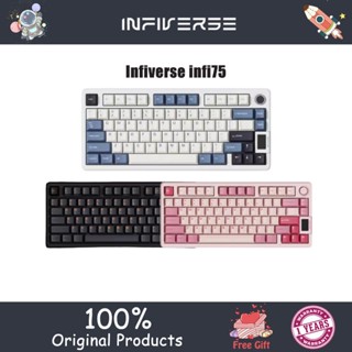 Infiverse infi75 คีย์บอร์ดไร้สาย สามโหมด RGB E-sports mechanical