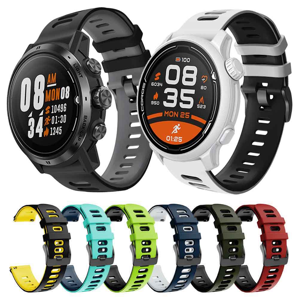 สายนาฬิกาข้อมือซิลิโคน แบบเปลี่ยน สําหรับ COROS Pace 2 Pace 3 Apex 2 Pro Apex 42 มม. 46 มม. Apex Pro