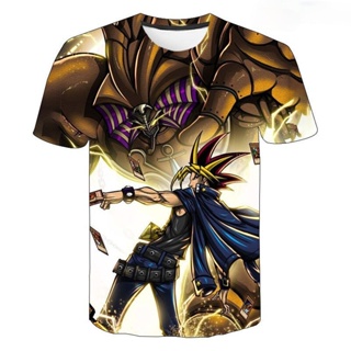 เสื้อยืด พิมพ์ลาย Game Yu Gi Oh 3D แฟชั่นฤดูร้อน สําหรับผู้ชาย และผู้หญิง 2023