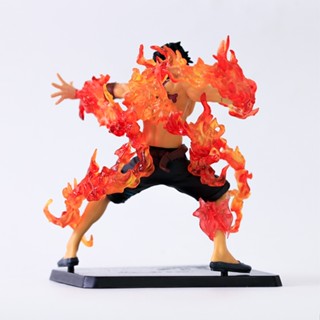 โมเดลฟิกเกอร์ One Piece Anime Standing Posture Fire Fist Ace Fire Dharma