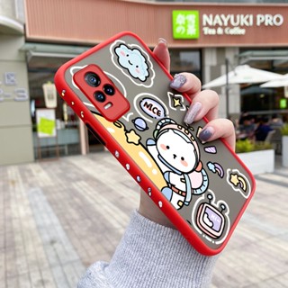 เคสโทรศัพท์มือถือแบบแข็ง ใส กันกระแทก ลายการ์ตูนอวกาศ มีลายด้านข้าง สําหรับ VIVO Y73 2021 V21E 4G