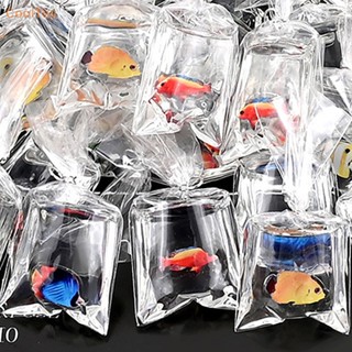 Cooltoy ขายดี กระเป๋าเรซิ่นใส รูปปลาทะเล ขนาดเล็ก 5 ชิ้น