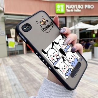 เคสซิลิโคนใส ขอบสี่เหลี่ยม กันกระแทก ลายการ์ตูน Pochacco น่ารัก สําหรับ Xiaomi Redmi 4A 4X