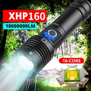 1000000Lm XHP200 ไฟฉาย LED พลังงานสูง ระยะไกล 500 เมตร กันน้ํา L2 C8 ล่าสัตว์ 18650 763P