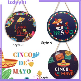 [JoyDIY] Cinco DE Mayo ป้ายไม้แขวนประตู ในร่ม สําหรับแขวนตกแต่งพื้นหลังภาพพื้นหลัง