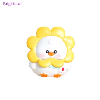 Brightstar ฟิกเกอร์ รูปเป็ดแฮปปี้ สําหรับตกแต่งบ้านตุ๊กตา