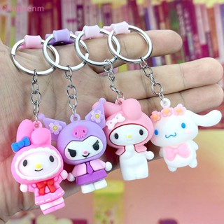 พวงกุญแจ จี้ฟิกเกอร์ การ์ตูน Little Twin Star Cinnamoroll Melody Hello Kitty Kawaii ของเล่นสําหรับเด็ก