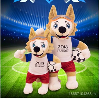 2018 ตุ๊กตา Russia FIFA World Cup Mascot Zabivaka Wolf Souvenir ของเล่นสําหรับเด็ก 7YUC TREB