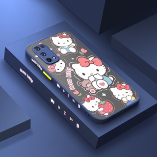 สําหรับ Realme X7 Pro เคสการ์ตูน Hello Kitty ด้านบาง ขอบสี่เหลี่ยม ดีไซน์ใหม่ กันกระแทก เคสโทรศัพท์แข็ง แบบใส