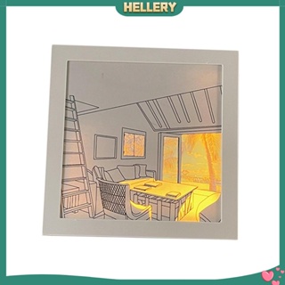 [HelleryTH] โคมไฟ LED เรืองแสงกลางคืน สําหรับตกแต่งกรอบรูป